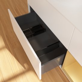 Тумба під раковину Villeroy & Boch Finion 120х50,1 см із підсвічуванням МДФ білий матовий лак/скло біле матове GA51HFMT