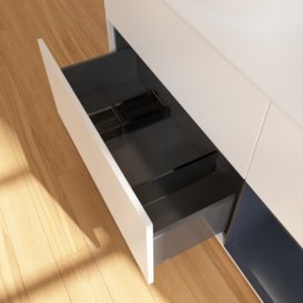 Тумба під раковину Villeroy & Boch Finion 120х50,1 см із підсвічуванням МДФ білий матовий лак/скло біле матове GA51HGMT