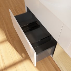 Тумба под раковину Villeroy & Boch Finion 120х50,1 см с подсветкой МДФ глянцевый белый лак/стекло белое матовое GA51PCGF