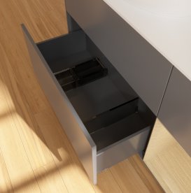 Тумба под раковину Villeroy & Boch Finion 120х50,1 см с подсветкой МДФ антрацит матовый лак/стекло белое матовое GA51PCGK