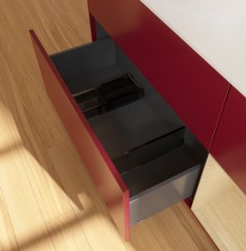 Тумба під раковину Villeroy & Boch Finion 120х50,1 см з підсвічуванням МДФ півонія матовий лак/скло біле матове GA51PCHB