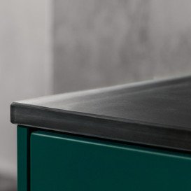 Тумба під раковину Villeroy & Boch Finion 120х50,1 см із підсвічуванням МДФ білий глянцевий лак/скло чорне матове G142PDGF