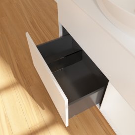 Тумба под раковину Villeroy & Boch Finion 100х50,1 см с подсветкой МДФ белый матовый лак/стекло белое матовое GA21GFMT