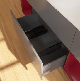 Тумба під раковину Villeroy & Boch Finion 160х50,1 см з підсвічуванням антрацит матовий лак/скло біле матове G981HBGK