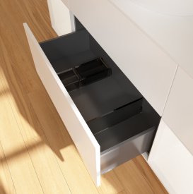 Тумба под раковину Villeroy & Boch Finion 160х50,1 см с подсветкой МДФ белый матовый лак/стекло белое матовое G981MTMT