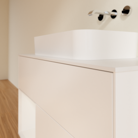 Тумба под раковину Villeroy & Boch Finion 100х50,1 см с подсветкой МДФ белый матовый лак/стекло белое матовое F651GFMT