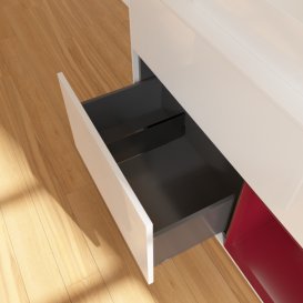 Тумба під раковину Villeroy & Boch Finion 100х50,1 см з підсвіткою МДФ білий глянцевий лак/скло біле матове F661HBGF