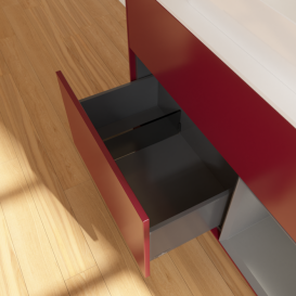 Тумба під раковину Villeroy & Boch Finion 100х50,1 см з підсвічуванням МДФ півонія матовий лак/скло біле матове G661GKHB