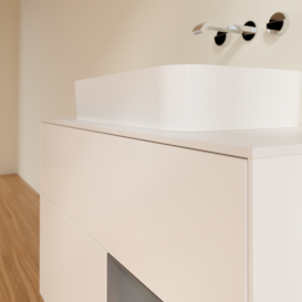 Тумба под раковину Villeroy & Boch Finion 100х50,1 см с подсветкой МДФ белый матовый лак/стекло белое матовое G661GKMT