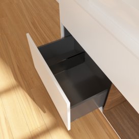 Тумба под раковину Villeroy & Boch Finion 100х50,1 см с подсветкой МДФ белый матовый лак/стекло белое матовое G661GNMT