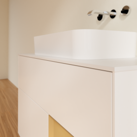 Тумба под раковину Villeroy & Boch Finion 100х50,1 см с подсветкой МДФ белый матовый лак/стекло белое матовое G661HFMT