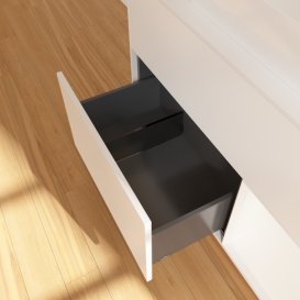 Тумба под раковину Villeroy & Boch Finion 100х50,1 см с подсветкой МДФ белый матовый лак/стекло белое матовое G661MTMT