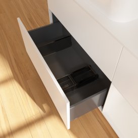 Тумба под раковину Villeroy & Boch Finion 120х50,1 см с подсветкой МДФ белый матовый лак/стекло белое матовое G691GFMT