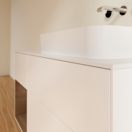 Тумба под раковину Villeroy & Boch Finion 120х50,1 см с подсветкой МДФ белый матовый лак/стекло белое матовое G681GNMT