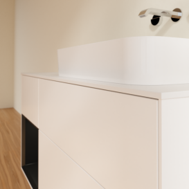 Тумба під раковину Villeroy & Boch Finion 120х50,1 см із підсвічуванням МДФ білий матовий лак/скло біле матове G681PDMT