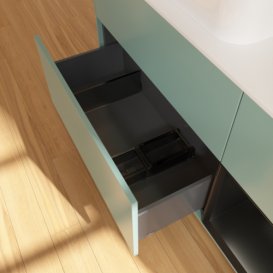 Тумба под раковину Villeroy & Boch Finion 120х50,1 см с подсветкой МДФ оливковый матовый лак/стекло белое матовое G691PDGM