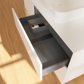 Тумба под раковину Villeroy & Boch Finion 120х50,1 см с подсветкой МДФ белый матовый лак/стекло белое матовое F701PCMT