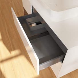 Тумба под раковину Villeroy & Boch Finion 120х50,1 см с подсветкой МДФ глянцевый белый лак/стекло белое матовое G701GNGF