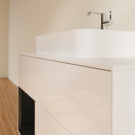 Тумба под раковину Villeroy & Boch Finion 100х50,1 см с подсветкой МДФ глянцевый белый лак/стекло белое матовое F361PDGF