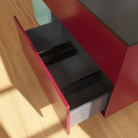 Тумба под раковину Villeroy & Boch Finion 120х50,1 см с подсветкой МДФ пион матовый лак/стекло черное матовое G702GMHB