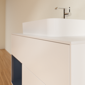 Тумба под раковину Villeroy & Boch Finion 100х50,1 см с подсветкой МДФ белый матовый лак/стекло белое матовое G361HGMT