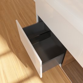 Тумба под раковину Villeroy & Boch Finion 100х50,1 см с подсветкой МДФ глянцевый белый лак/стекло белое матовое F371GNGF