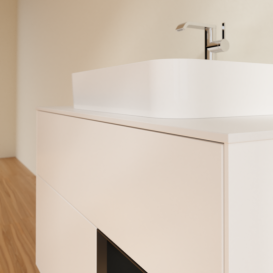 Тумба под раковину Villeroy & Boch Finion 100х50,1 см с подсветкой МДФ белый матовый лак/стекло белое матовое F371PDMT