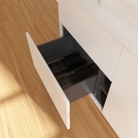 Тумба под раковину Villeroy & Boch Finion 120х50,1 см МДФ белый матовый лак/стекло белое матовое F38100MT