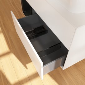 Тумба под раковину Villeroy & Boch Finion 120х50,1 см с подсветкой МДФ белый матовый лак/стекло белое матовое F391PDMT