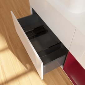 Тумба под раковину Villeroy & Boch Finion 120х50,1 см с подсветкой МДФ глянцевый белый лак/стекло белое матовое F401HBGF