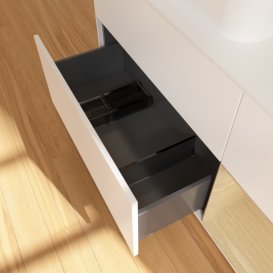 Тумба під раковину Villeroy & Boch Finion 120х50,1 см із підсвічуванням МДФ білий матовий лак/скло біле матове F401PCMT