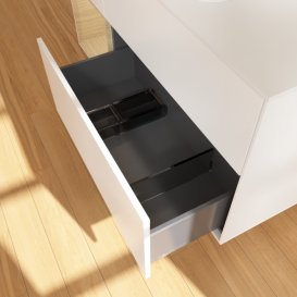 Тумба под раковину Villeroy & Boch Finion 120х50,1 см с подсветкой МДФ белый матовый лак/стекло белое матовое F411PCMT