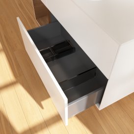 Тумба под раковину Villeroy & Boch Finion 120х50,1 см с подсветкой МДФ белый матовый лак/стекло белое матовое G411GNMT