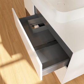 Тумба под раковину Villeroy & Boch Finion 120х50,1 см с подсветкой МДФ белый матовый лак/стекло белое матовое G411GNMT