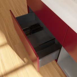 Тумба під раковину Villeroy & Boch Finion 120х50,1 см із підсвічуванням МДФ півонія матовий лак/скло біле матове F421GKHB