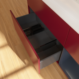 Тумба під раковину Villeroy & Boch Finion 120х50,1 см із підсвічуванням МДФ півонія матовий лак/скло біле матове F421HGHB