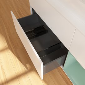 Тумба під раковину Villeroy & Boch Finion 120х50,1 см із підсвічуванням МДФ білий матовий лак/скло біле матове G421GMMT