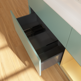 Тумба под раковину Villeroy & Boch Finion 120х50,1 см с подсветкой МДФ оливковый матовый лак/стекло белое матовое G421HFGM