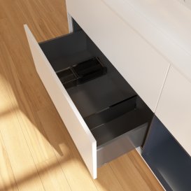 Тумба под раковину Villeroy & Boch Finion 120х50,1 см с подсветкой МДФ белый матовый лак/стекло белое матовое G421HGMT