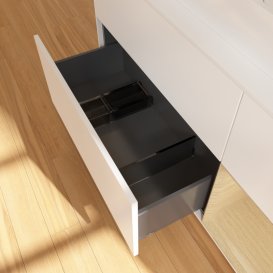 Тумба під раковину Villeroy & Boch Finion 120х50,1 см із підсвічуванням МДФ білий матовий лак/скло біле матове G421PCMT