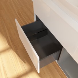 Тумба під раковину Villeroy & Boch Finion 100х50,1 см з підсвіткою МДФ білий глянцевий лак/скло біле матове F781GKGF