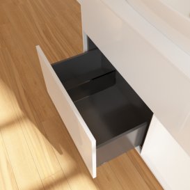 Тумба під раковину Villeroy & Boch Finion 100х50,1 см з підсвіткою МДФ білий глянцевий лак/скло біле матове F781MTGF