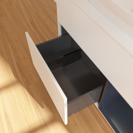 Тумба под раковину Villeroy & Boch Finion 100х50,1 см с подсветкой МДФ белый матовый лак/стекло белое матовое F781HGMT