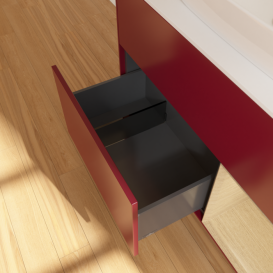 Тумба під раковину Villeroy & Boch Finion 100х50,1 см з підсвічуванням МДФ півонія матовий лак/скло біле матове F781PCHB