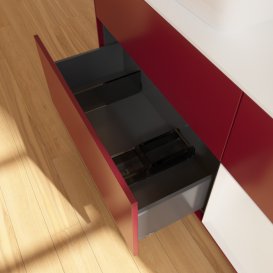 Тумба під раковину Villeroy & Boch Finion 120х50,1 см із підсвічуванням МДФ півонія матовий лак/скло біле матове F811GFHB