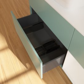 Тумба под раковину Villeroy & Boch Finion 120х50,1 см с подсветкой МДФ оливковый матовый лак/стекло белое матовое F811GFGM