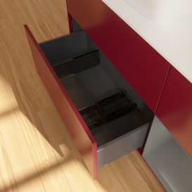 Тумба під раковину Villeroy & Boch Finion 120х50,1 см із підсвічуванням МДФ півонія матовий лак/скло біле матове G811GKHB