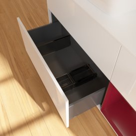 Тумба під раковину Villeroy & Boch Finion 120х50,1 см із підсвічуванням МДФ білий глянцевий лак/скло біле матове G811HBGF