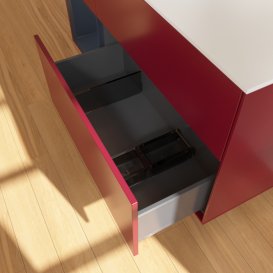 Тумба под раковину Villeroy & Boch Finion 120х50,1 см с подсветкой МДФ пион матовый лак/стекло белое матовое F821HGHB