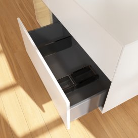 Тумба під раковину Villeroy & Boch Finion 120х50,1 см із підсвічуванням МДФ білий матовий лак/скло біле матове F821PCMT